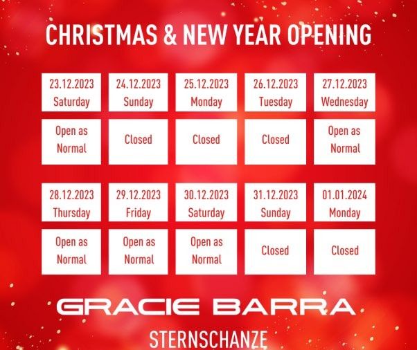Holiday Schedule Announcement: Christmas & New Year Opening Hours