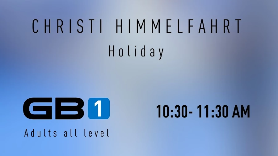 Important Notice: Class Schedule Adjustment for Christi Himmelfahrt