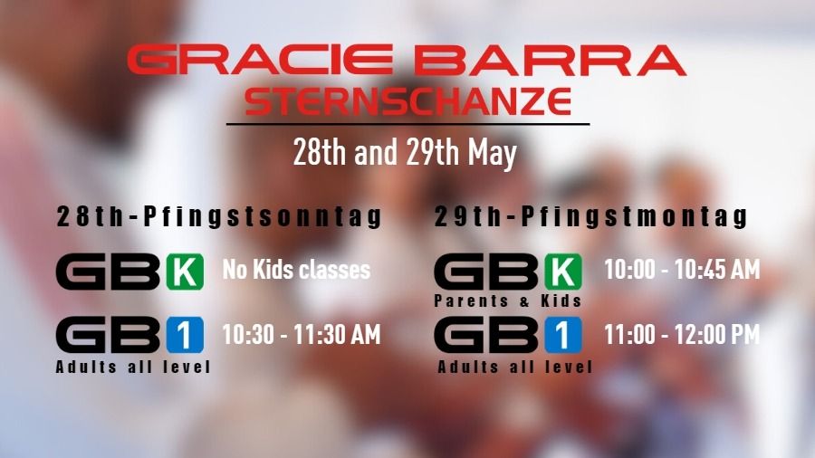 We would like to inform you of a temporary change in our class schedule due to Pfingsten on Sunday May 28th and Monday May 29th.